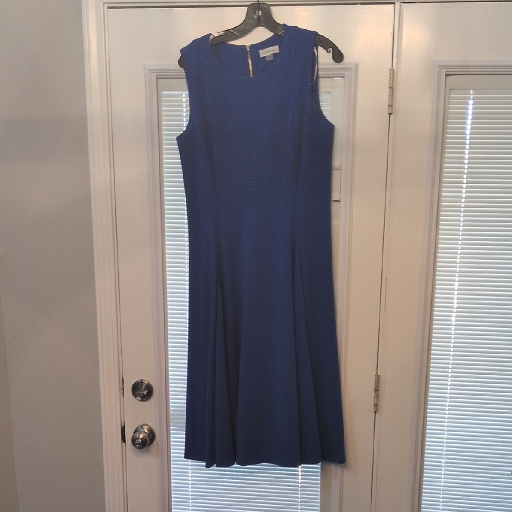Calvin Klein Cobalt Blue Midi Dress